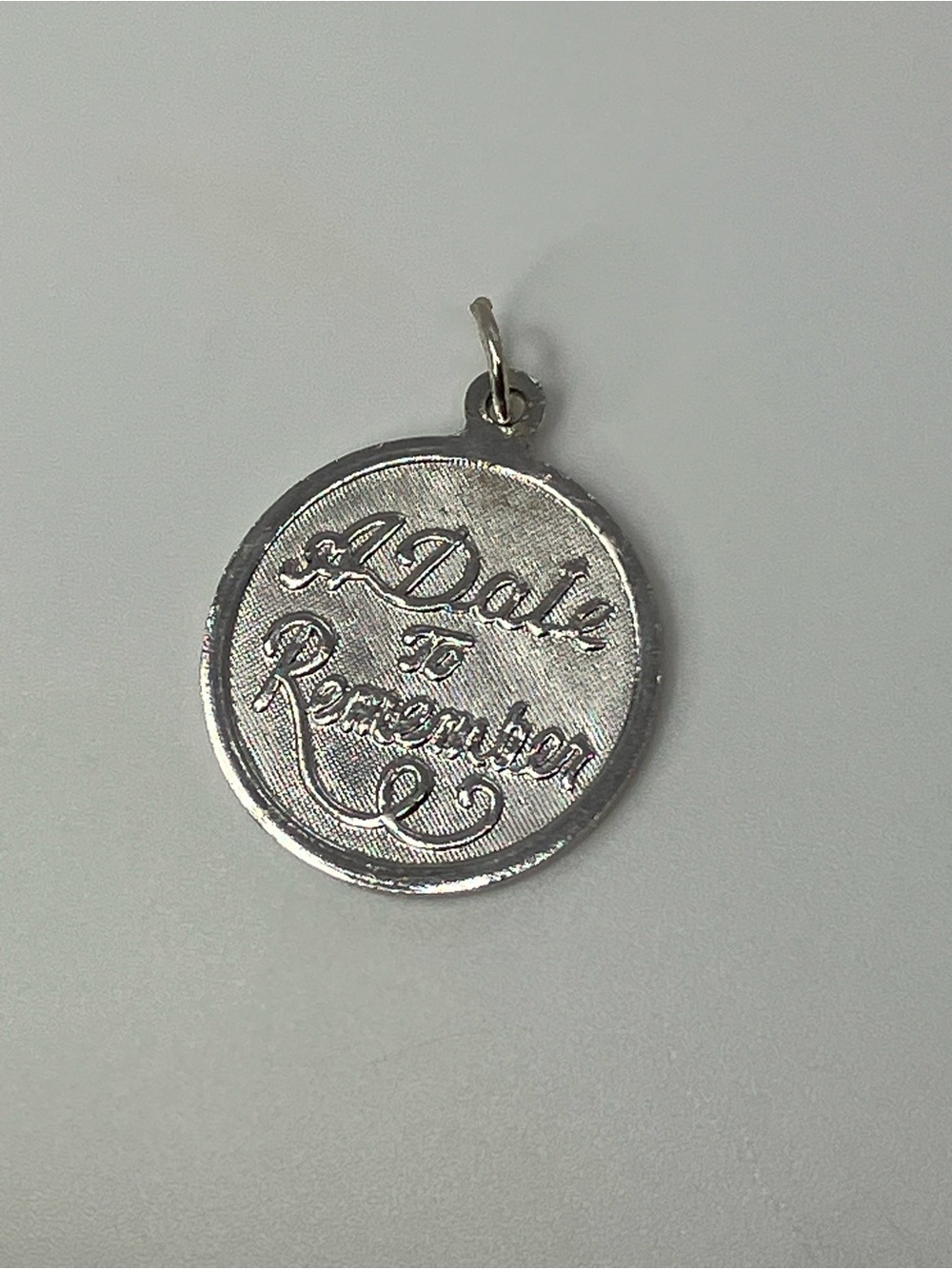 Vtg 925 Sterling Silver “A Date to Remember” Anniversary Occasion Charm